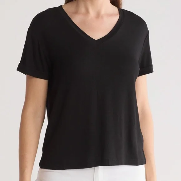 CeCe Stretch Knit T-Shirt - Picture 1 of 3